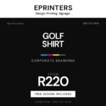 Branded Golf Shirt promotional graphic, ePrinters Port Shepstone