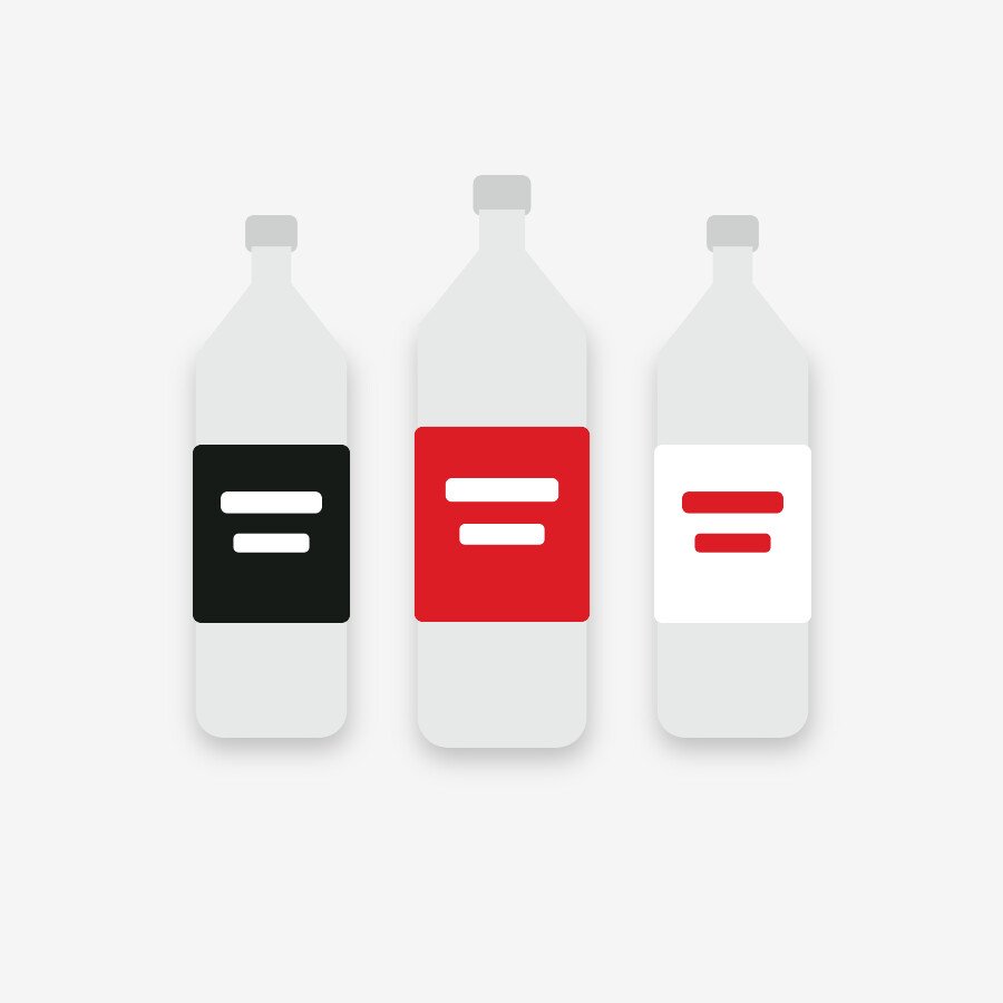 Product & Bottle Labels printed on vinyl by ePrinters
